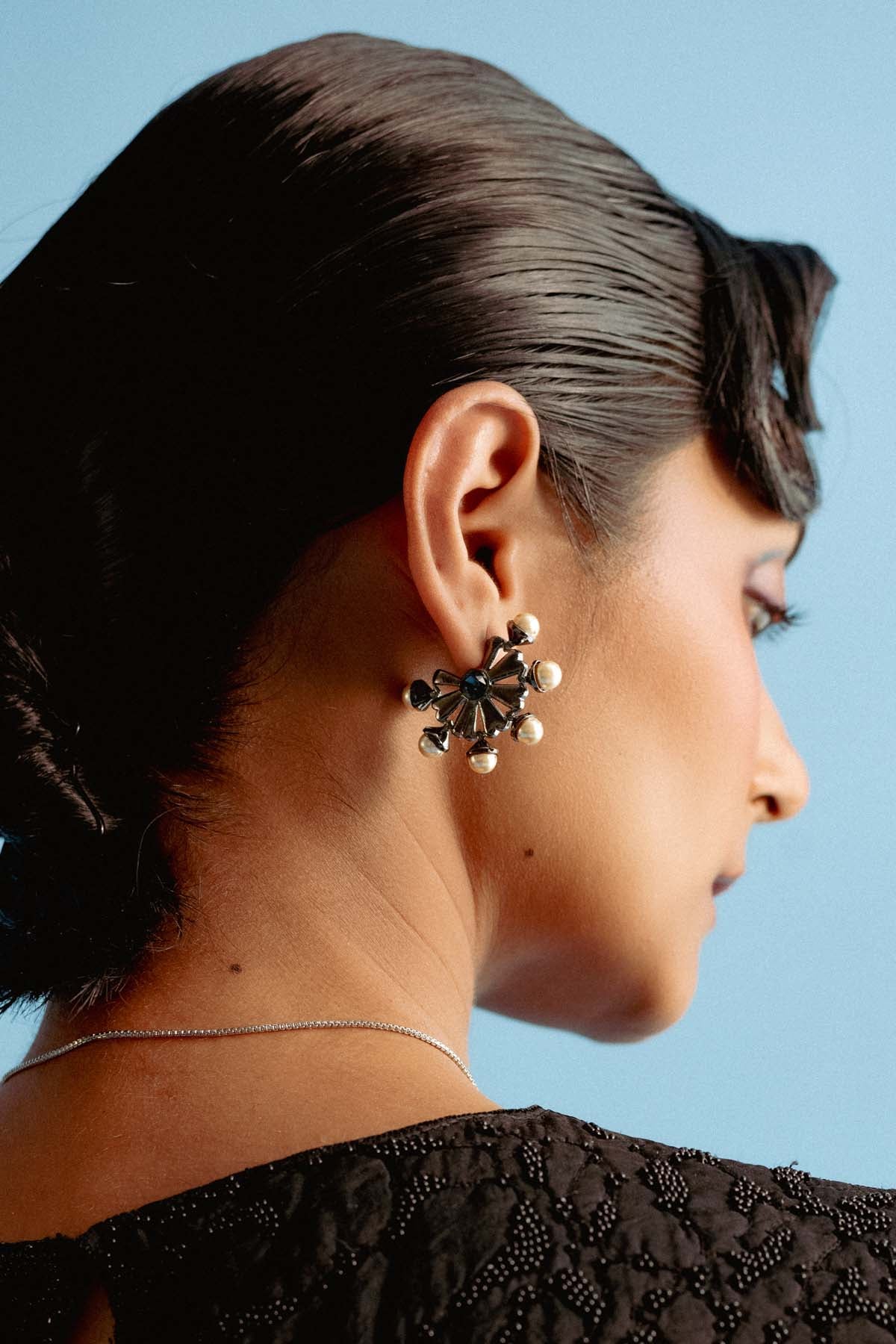 Buy Pearl Adorn Hoops For Women Online at ScrollnShops